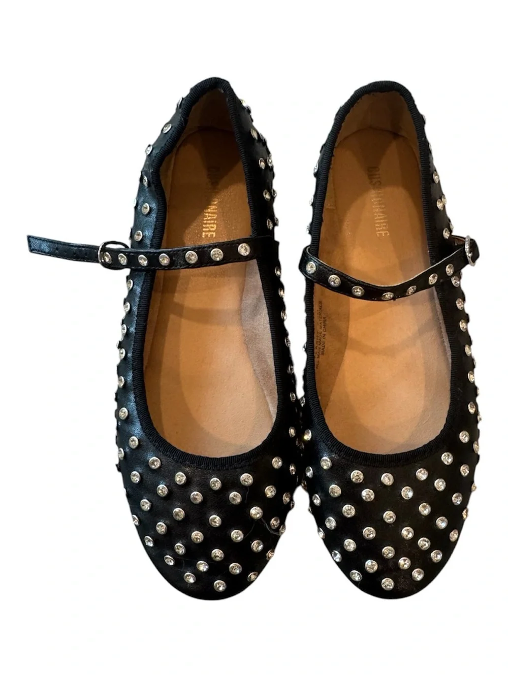 Cushionaire Black Studded Mary Jane Flats - Picture 2 of 4